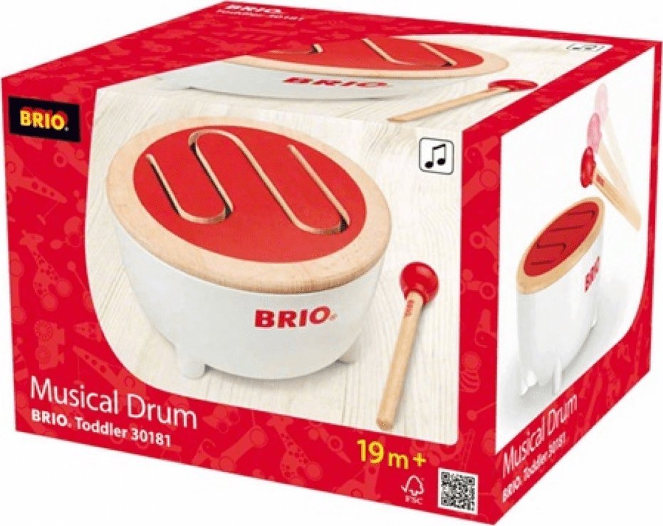 Brio Brio Infant BRIO muzikinis žaislas Drum, 30181