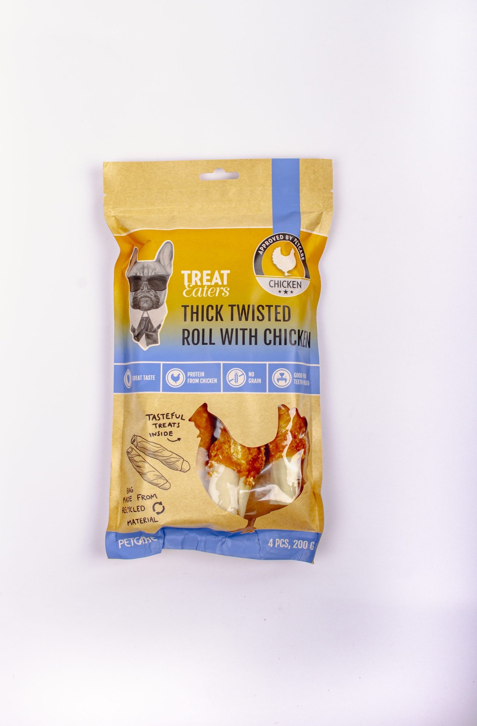 Thick Twisted roll with chicken 200 g - pcs