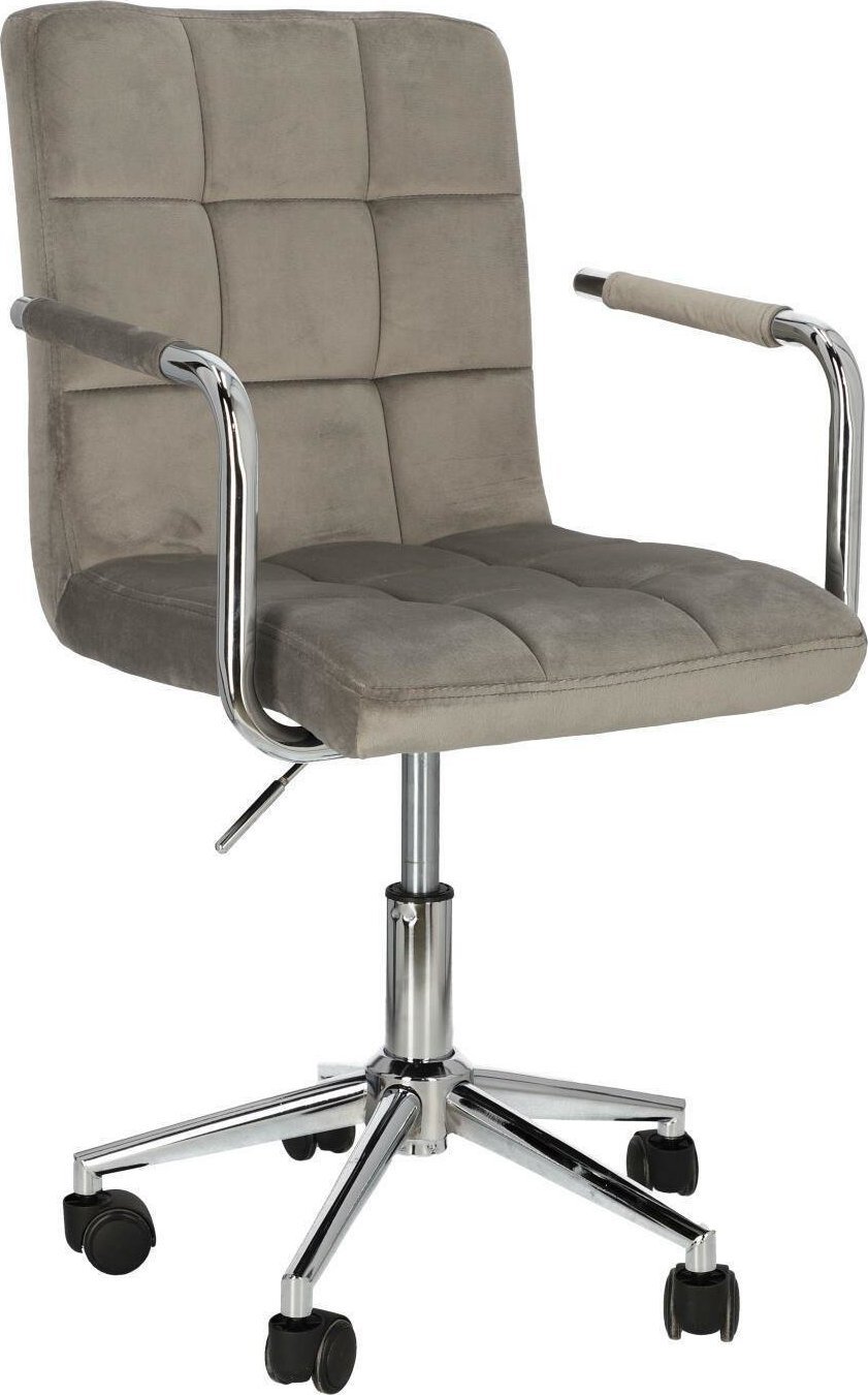 Krzesło biurowe Intesi Fotel biurowy Cosmo Arm szary velvet