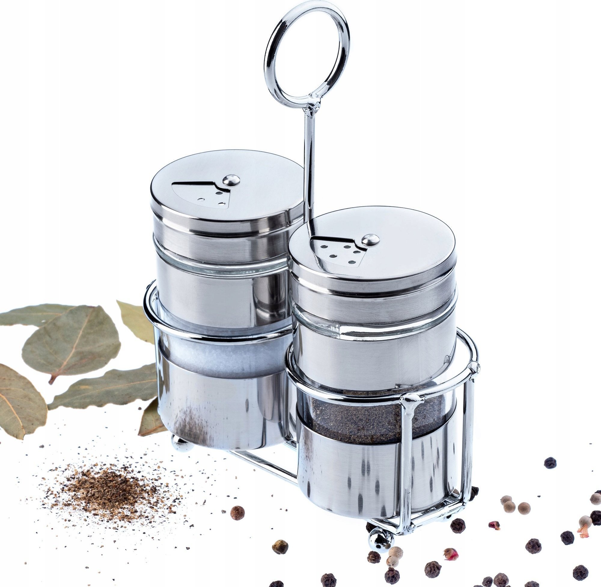 Kadax Przyprawniki Solniczka I Pieprzniczka Ze Stojakiem