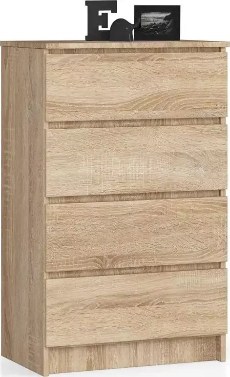 Elior Skandynawska komoda do sypialni dąb sonoma - Ranti 3X