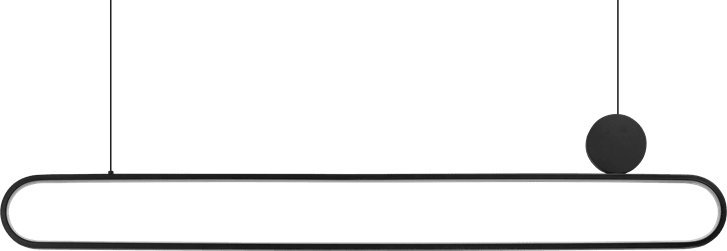 Lampa wisząca Azzardo Lampa wisząca ledowa Nicodemo AZ5450 39W czarna