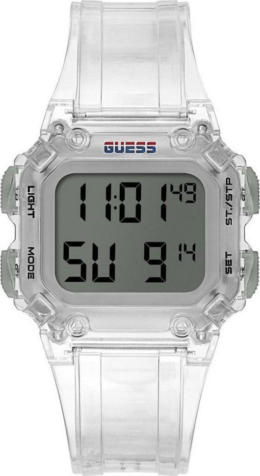 Zegarek Guess Zegarek męski Guess GW0270G1 bezbarwny