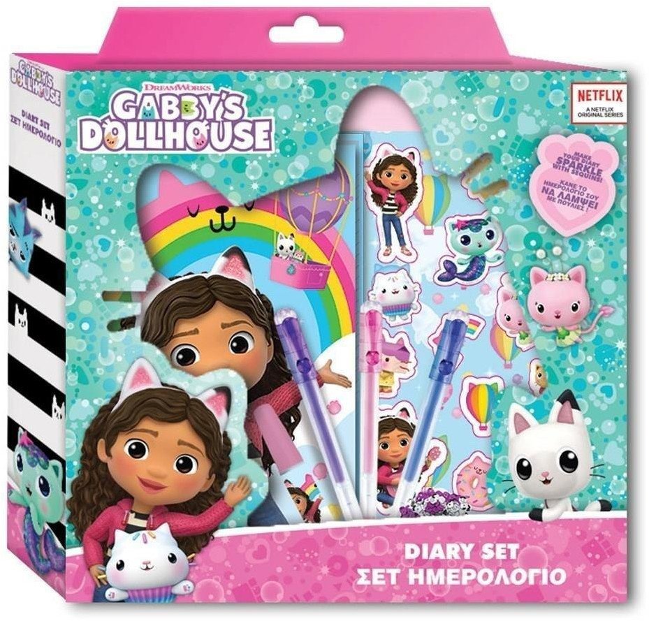 Pulio Pamiętnik z cekinami Koci Domek Gabi Diakakis