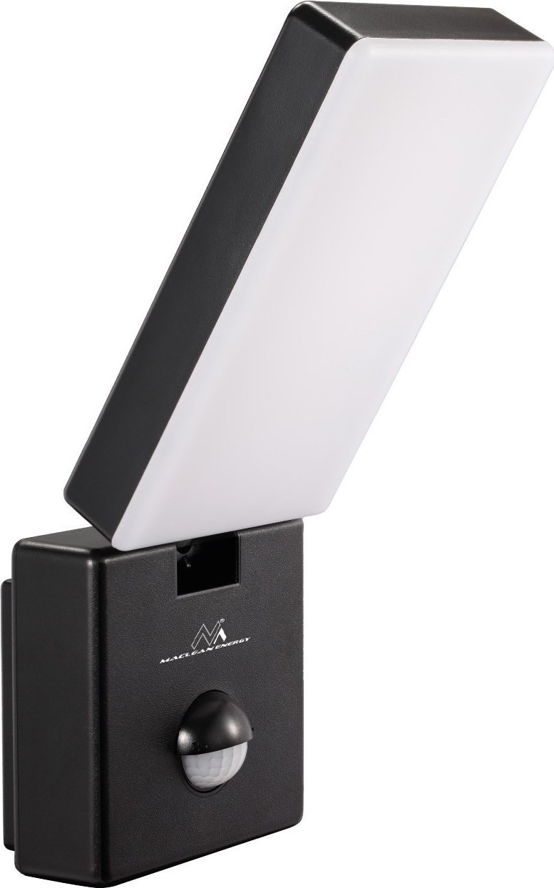 Naświetlacz Maclean LED z czujnikiem ruchu PIR, czarny, 10W, IP65, 800lm, 4000K (MCE516)