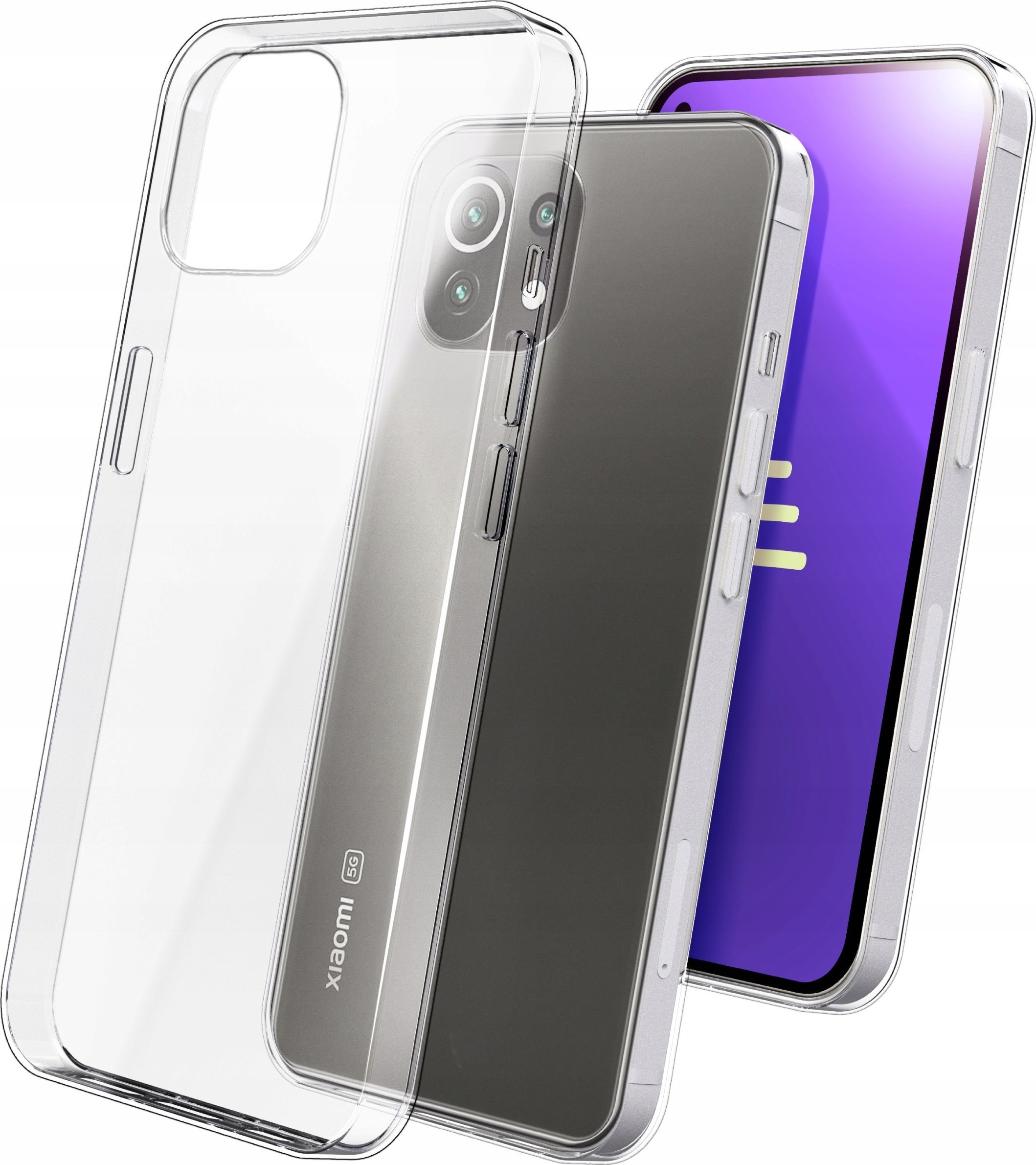 Etui Do Xiaomi Mi 11 Lite 5G / 4G (Przezroczyste, Silikonowe, Grubość 2mm)