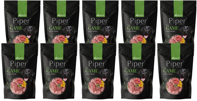Mokra Karma dla psa Piper Animals z dziczyzną i dynią zestaw 10 x 500 g