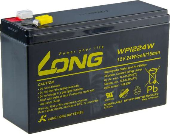 Long Akumulator 12V/6Ah (PBLO-12V006-F2AH)