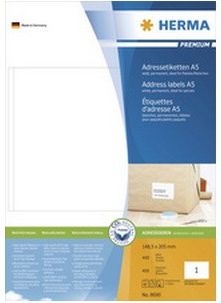 Herma Etykiety samoprzylepne A5 148.5 x 205mm / 400 sztuk (8690)