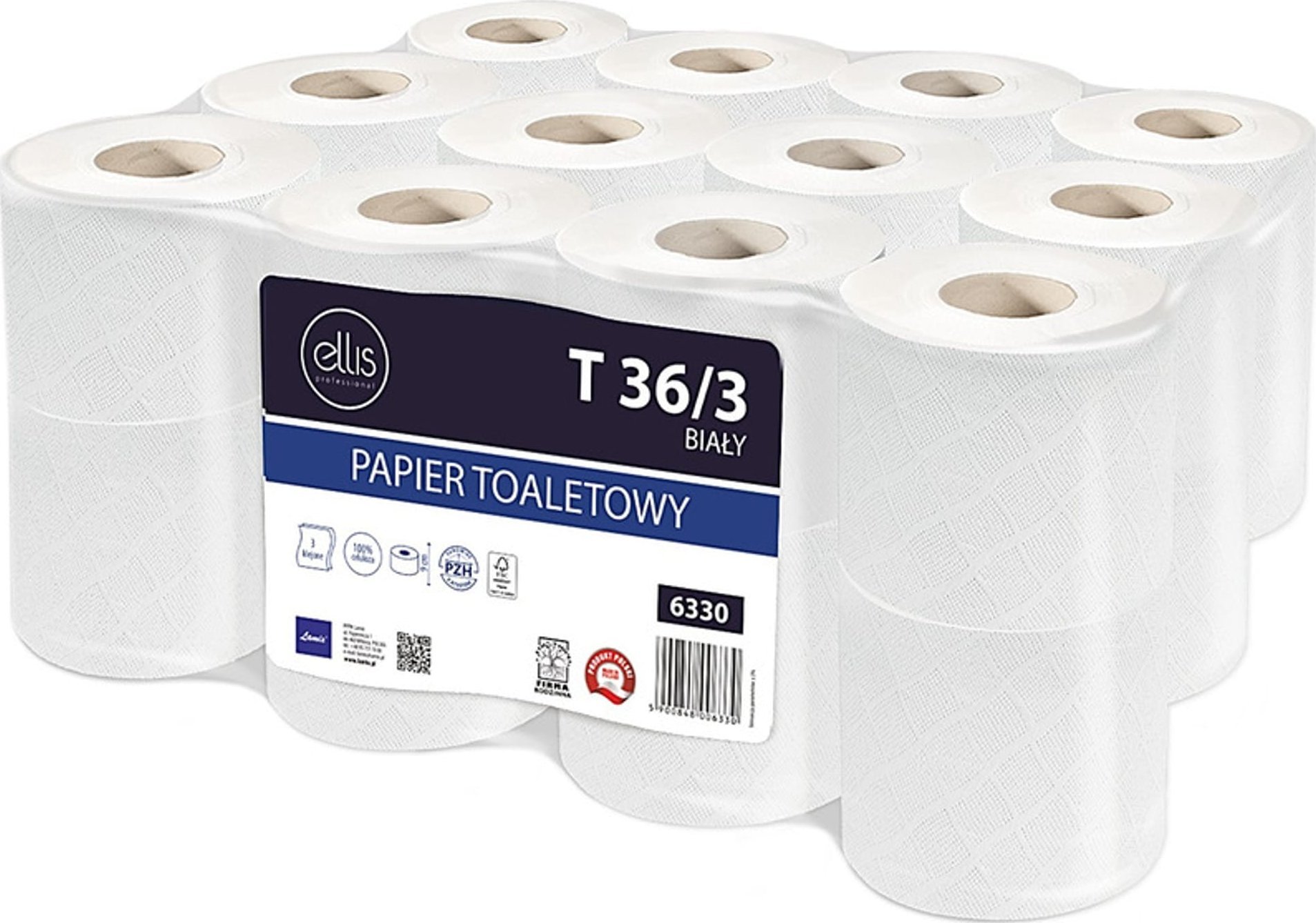 Ellis Papier toaletowy 36m 3w celuloza biały (24)