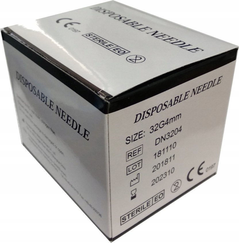 Panasonic IGŁY DO MEZOTERAPII 32G 4mm x0,24mm 100szt HELBERG