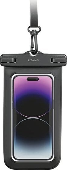 Usams USAMS Etui wodoodporne 6.7" IP68 czarny/black FSD1201 (US-YD012)