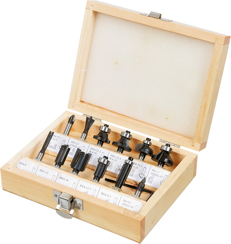 Verto Frezy widiowe trzpień 6mm zestaw 12szt. (60H008)