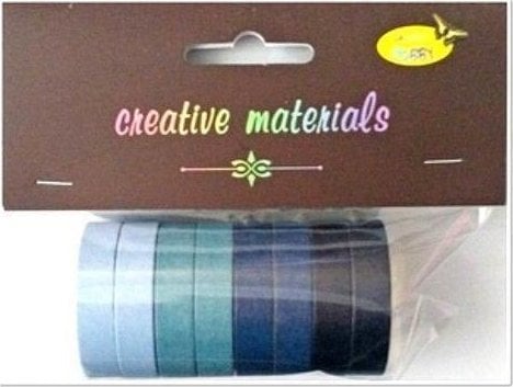 Taśmy papierowe niebieskie 10mm 8szt