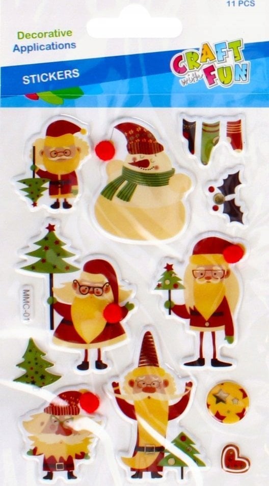 Craft with Fun OZDOBA BN NAKLEJKI 11SZT MIX CF PBH 12/288