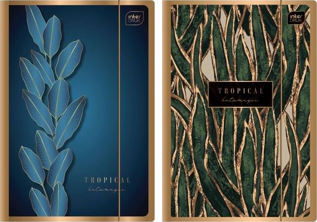 Interdruk TECZKA Z GUMKĄ A4+ METALLIC GOLD MIX2[10x50 (opakowanie=10szt) Interdruk TARGI