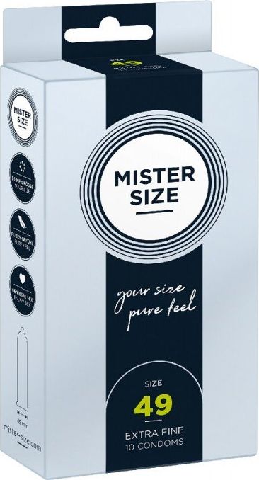 Mister Size Mister Size Condoms prezerwatywy dopasowane do rozmiaru 49mm 10szt.