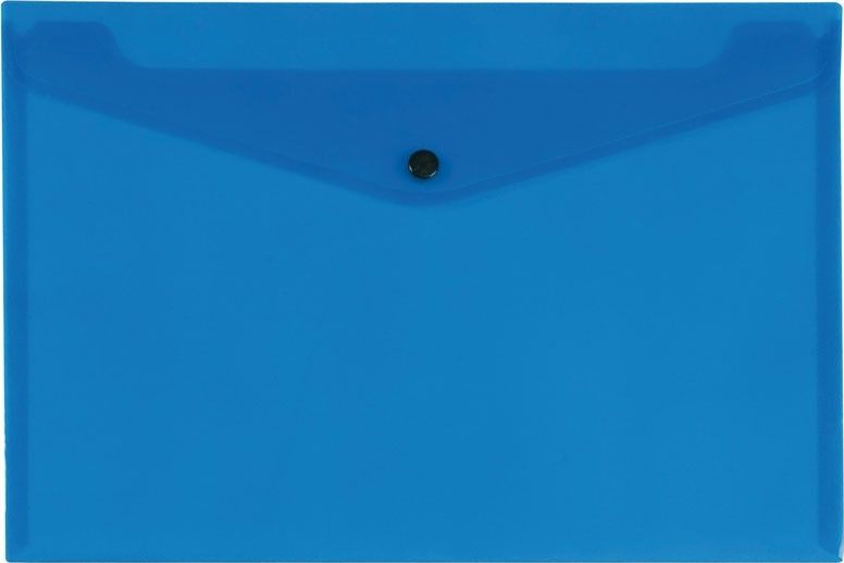 Donau TECZKA KOPERTOWA A4 235X330X0,18MM NA ZATRZASK TRANSPARENT NIEBIESKA 8544001PL-10