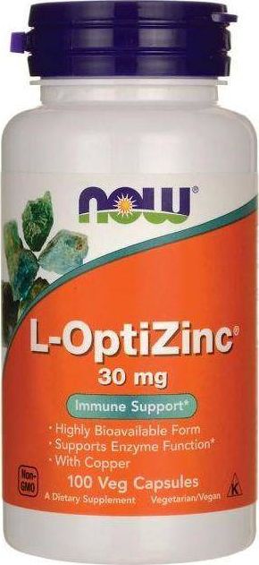 NOW Foods NOW Foods - L-OptiZinc, 30mg, 100 vkaps