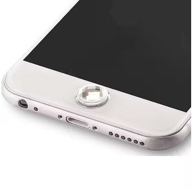 Mocco Universal Home Button Sticker Decoration Apple iPhone / iPad Silver