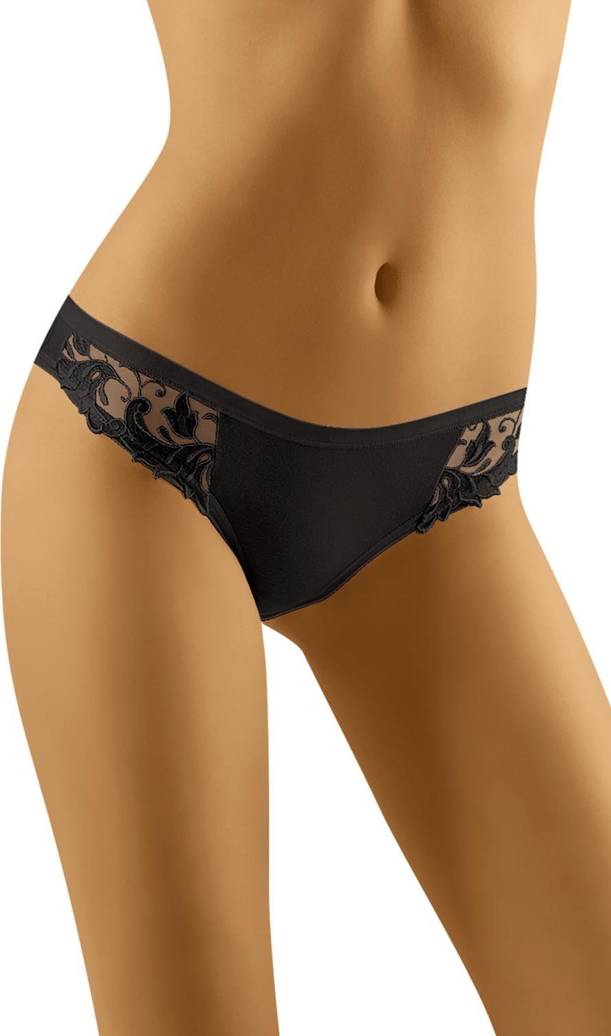 Wolbar Wol-Bar Soft Cushy czarny M Majtki figi