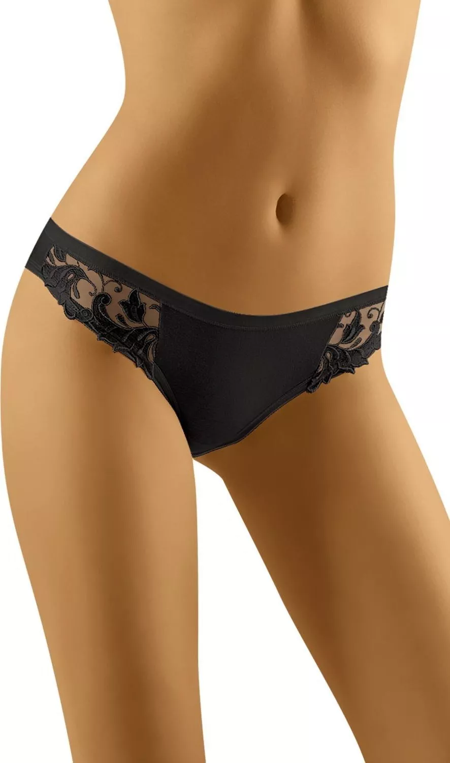 Wolbar Wol-Bar Soft Cushy czarny M Majtki figi