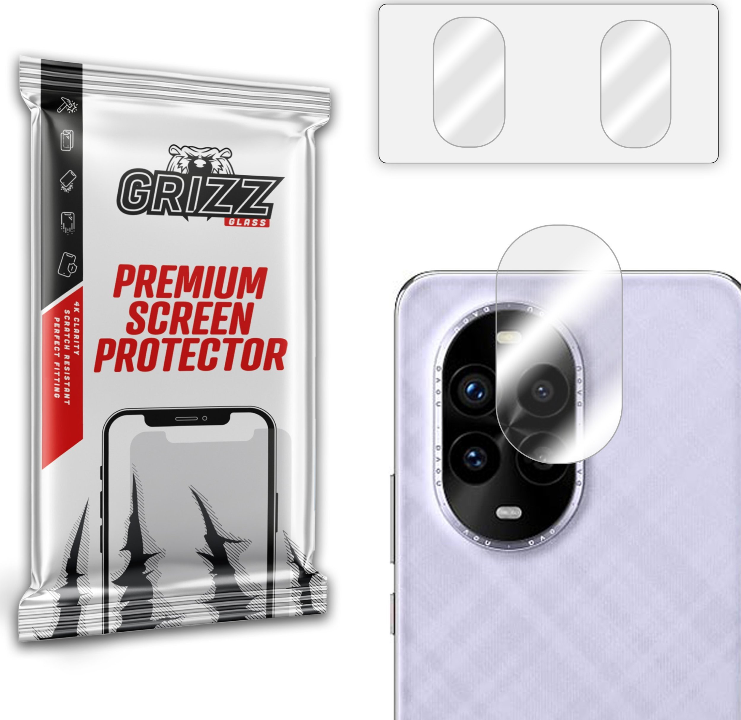GrizzGlass Szkło na aparat GrizzGlass HybridGlass Camera do Huawei Nova 13 Pro