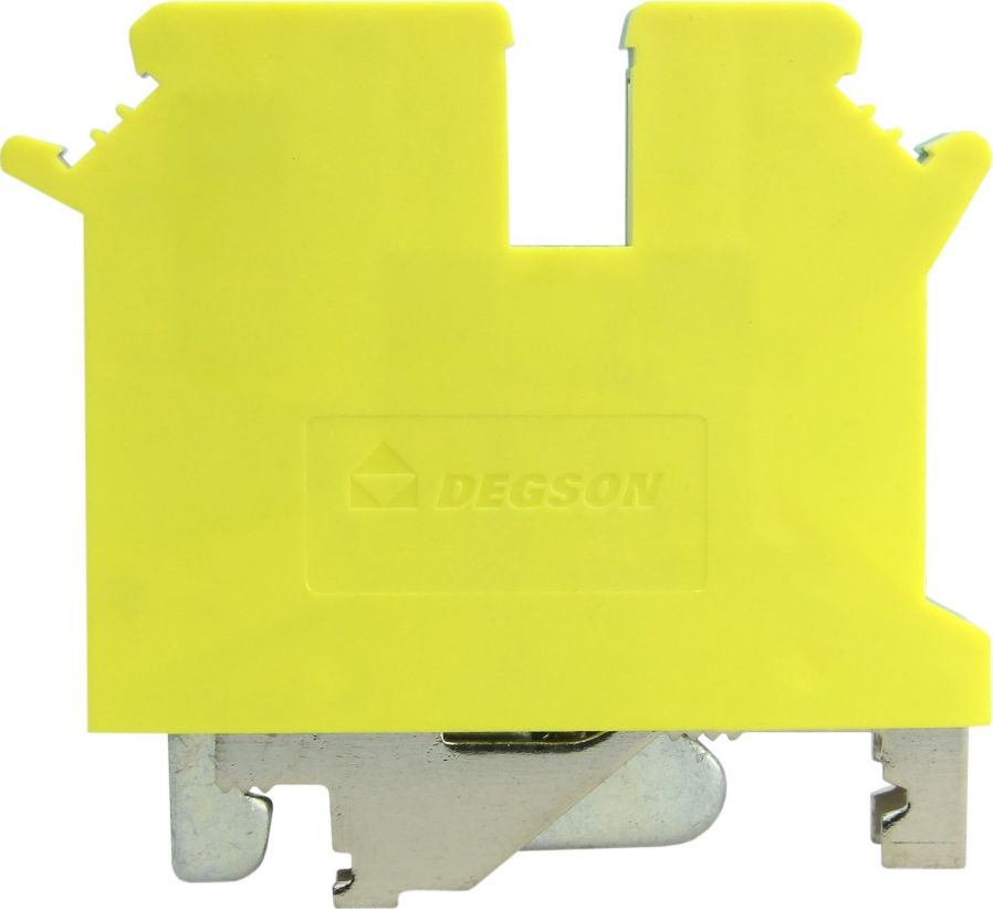 Degson Złączka szynowa żółto-zielona PE śrubowa 4mm2 3-przewodowa 1P 3480