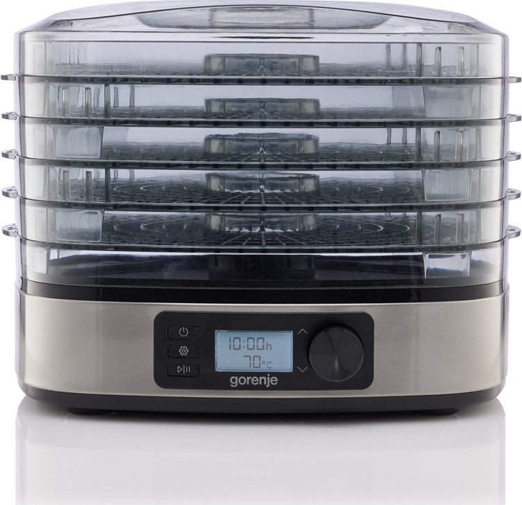Gorenje | Food Dryer | FDK500DE | Power 380 W | Number of trays 5 | Temperature control | Integrated timer | Stainless steel