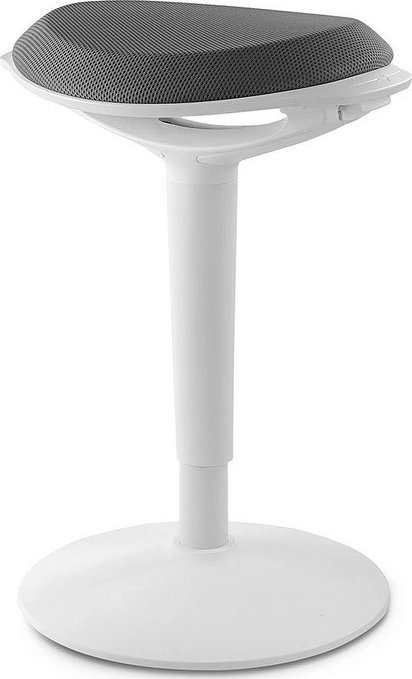 DM Ergonomiczny hoker balansujący Spacetronik Zippy (biało-szary)