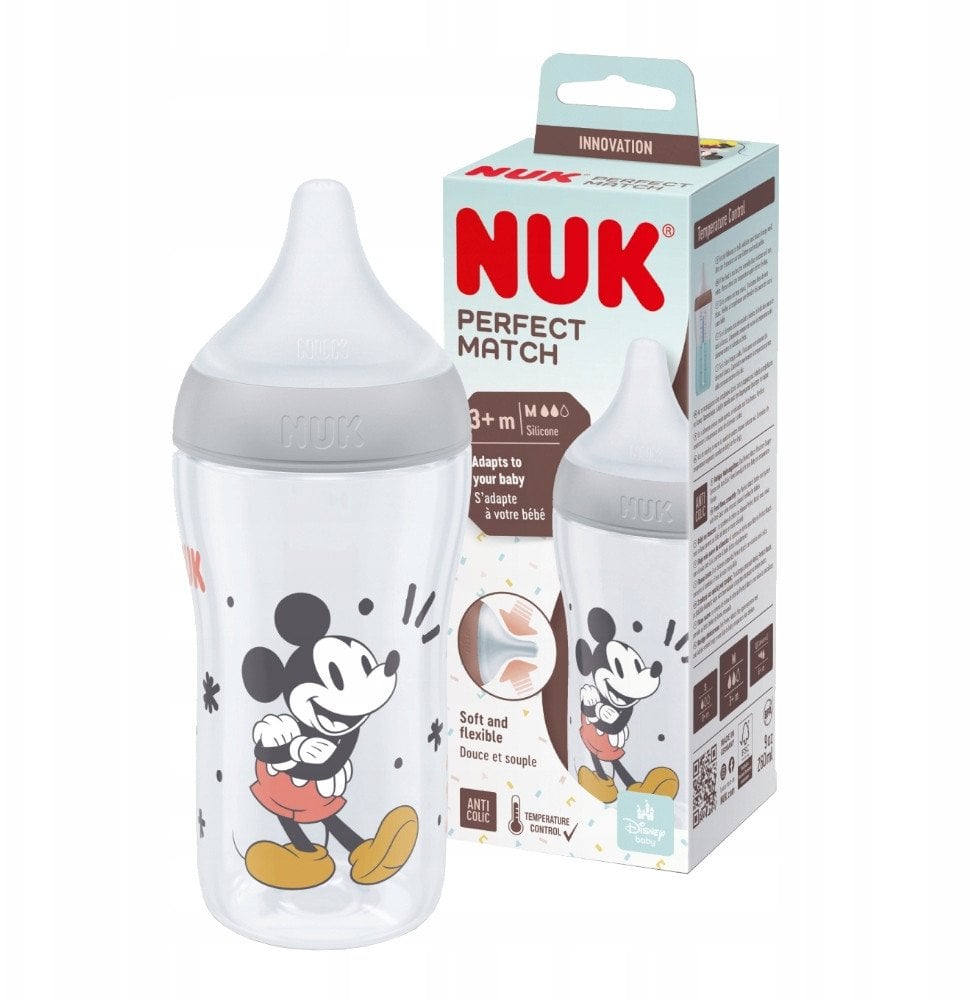 NUK BUTELKA PP 260ML SIL MIKI M PM 10742036 1/6