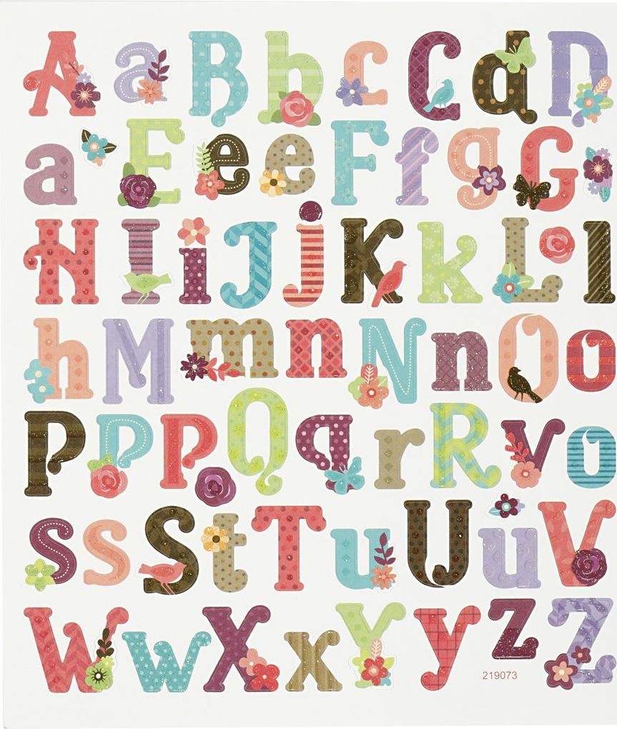 Creativ Company Naklejki Alfabet Wiosenny
