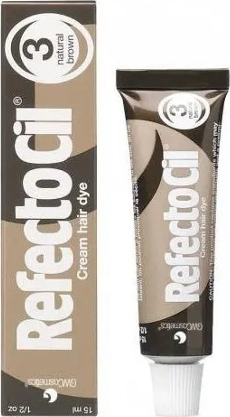 Activeshop REFECTOCIL Eyelash And Eyebrow Tint henna do brwi i rzęs 3 Natural Brown 15ml