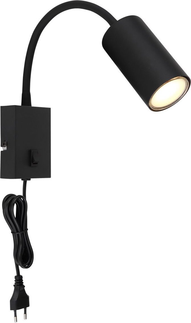 Kinkiet Globo Kinkiet elastyczny Robby 57911WB do sypialni czarny