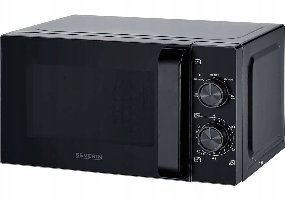 SEVERIN Mikrofalówka Solo 20L, obrotowa, szklana, moc 700 W