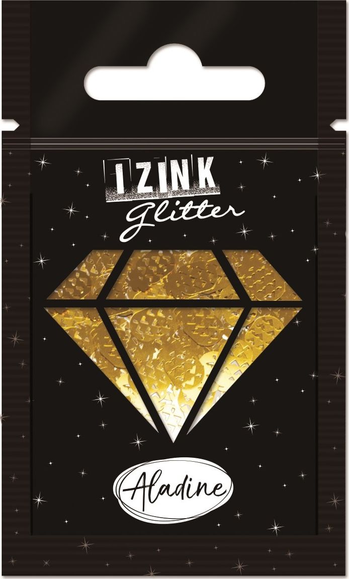 Aladine Brokat Ananasy Złote