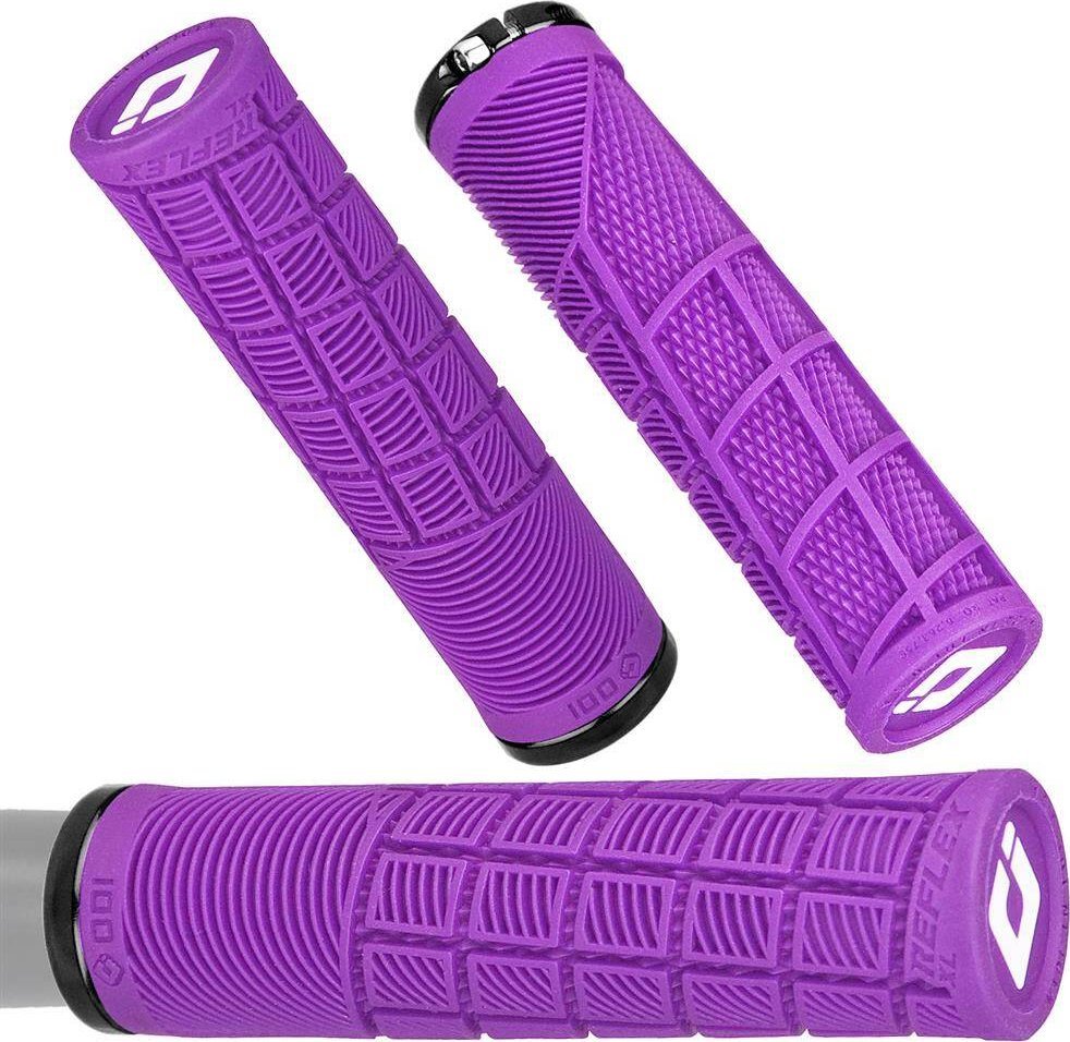 ODI Chwyty przykręcane ODI Reflex 33,5x135 mm, fioletowe, czarna obejma