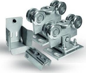 WÓZEK DO BRAM 2SZT +ROLKA,+GNIAZDO NAJAZDU NA PROFIL 80