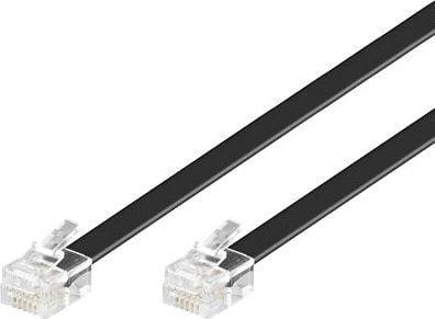 MicroConnect Patchcord RJ12 6C6P, czarny, 10m (MPK110B)