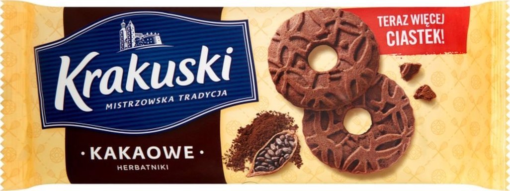 Krakuski Kakaowe Herbatniki 163 g