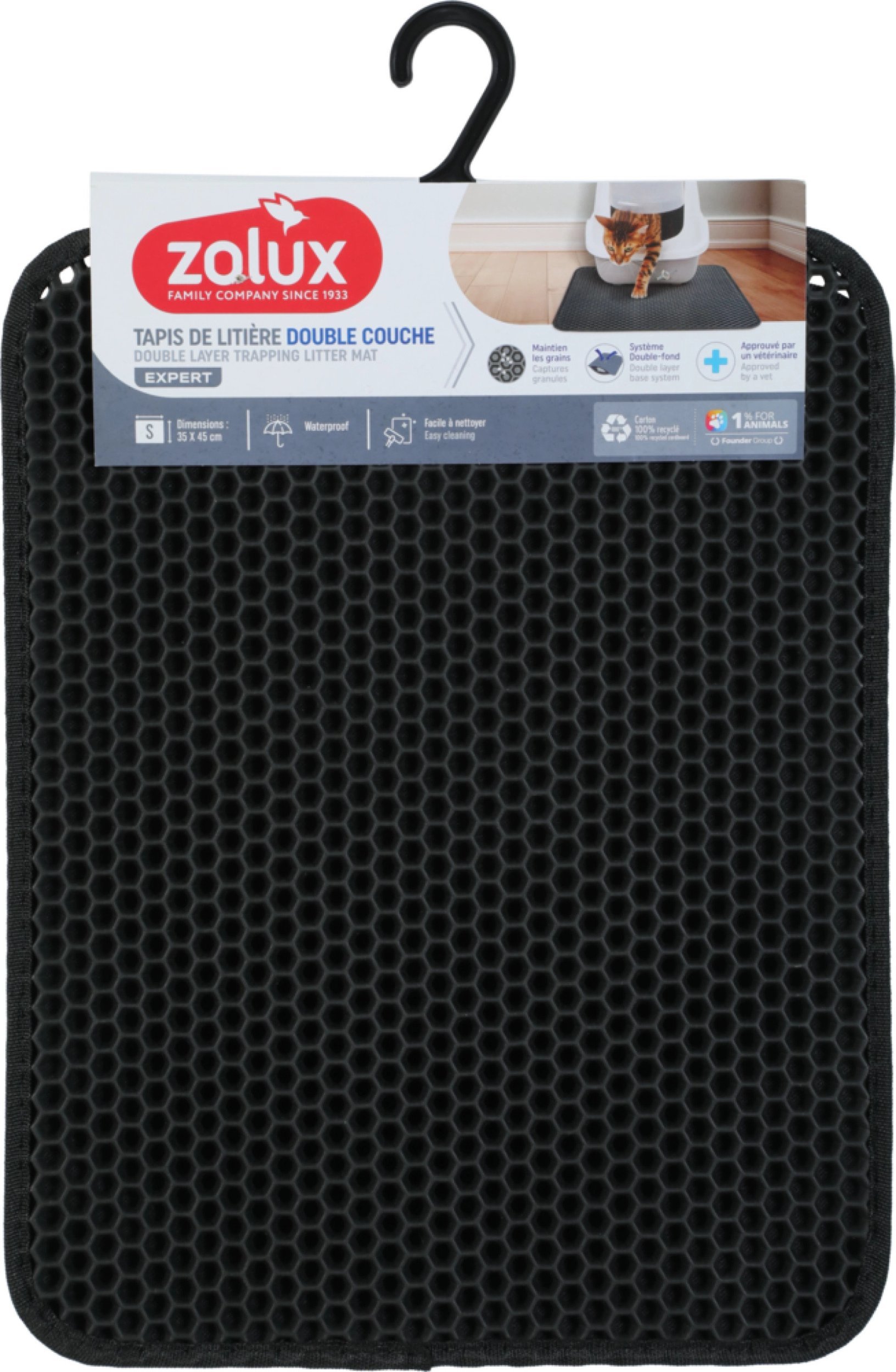 ZOLUX Wycieraczka dwuwarstwowa mata pod kuwetę dla kota 35x45 cm