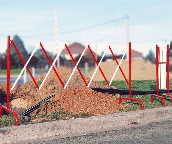 Sklep Drogowy Barierka składana harmonijkowa prosta (wym. 3000 x 1000 mm)