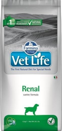 Farmina Vet Life Dog Renal 12 kg + Advantix - dla psów 25-40 kg (pipeta 4ml)