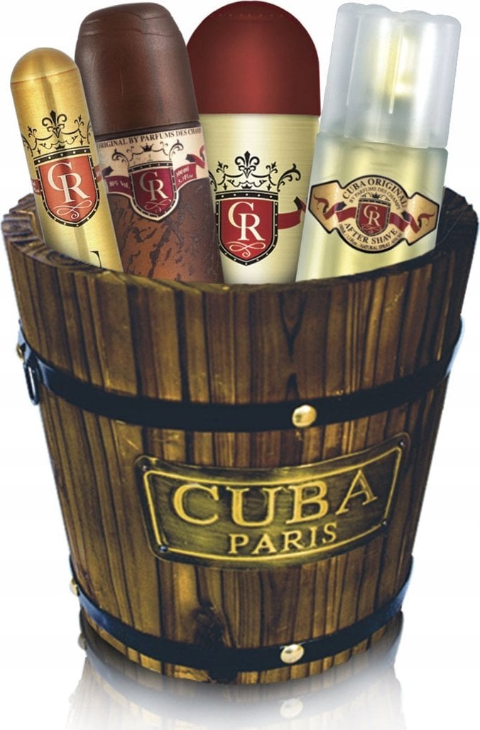 SET CUBA ORIGINAL Royal EDT spray 100ml + EDT spray 35ml + BODY spray 200ml + AS Lotion 100ml
