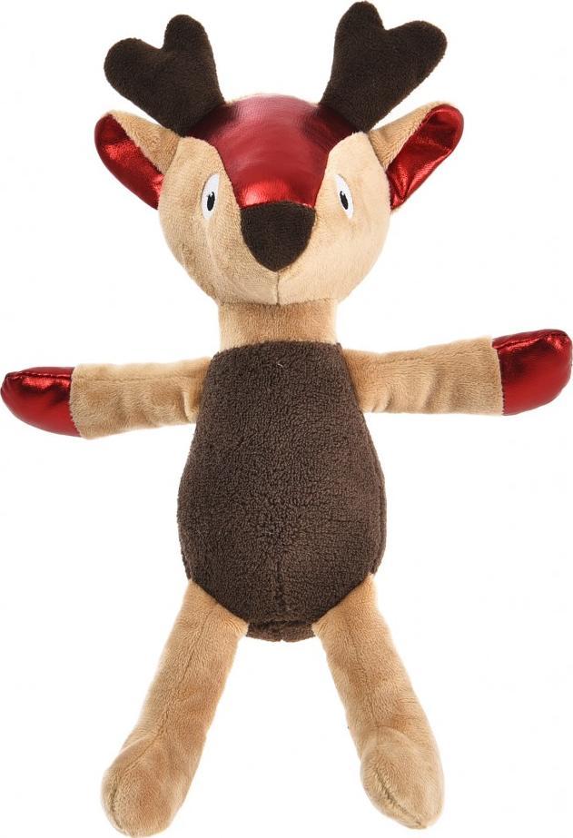 Barry King Zabawka dla psa, Renifer pluszowy, brązowy, 23x31cm