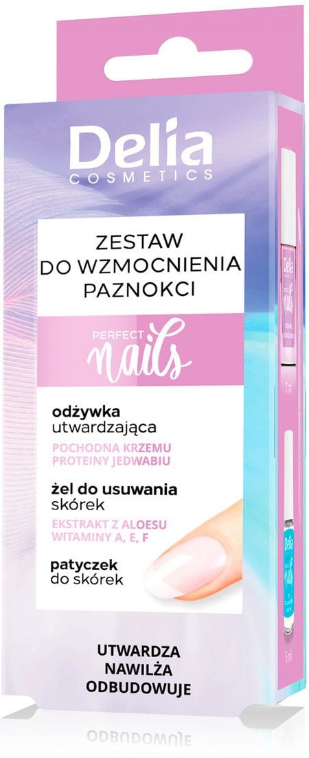 Delia Perfect Nails Zestaw Do Wzmocnienia Paznokci 16ml