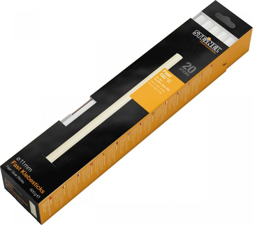 Wkłady klejowe Steinel 11 mm x 300 mm przezroczyste 20 szt. 0.6 kg Fast 052430