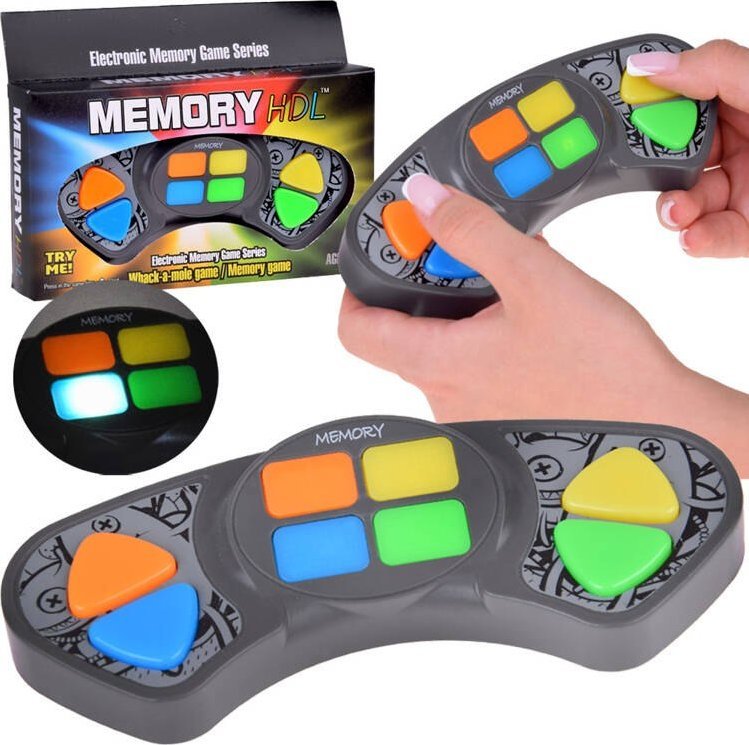 Jokomisiada Gra elektroniczna Memory kolorowe przyciski zapamiętywanie kolorów GR0690