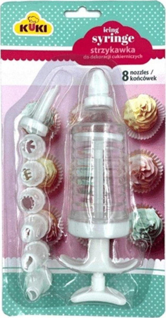 Kuki Strzykawka do Dekoracji Cukierniczych 8 końcówek