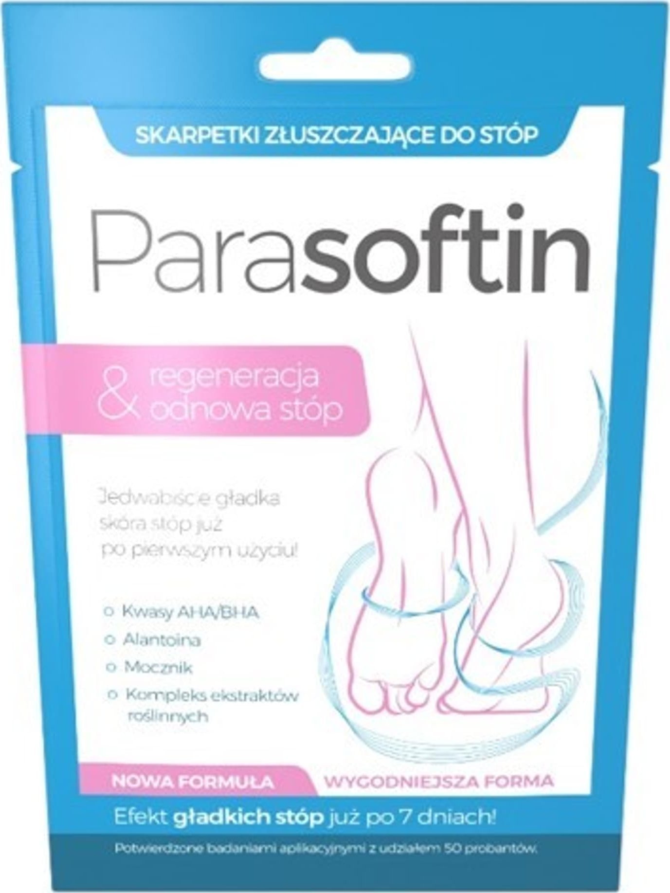 Zdrovit PARASOFTIN Wegańskie skarpetki złuszczające do stóp